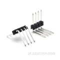 Conector de cabeçalho de pino de 2,54 mm, ângulo reto 4P